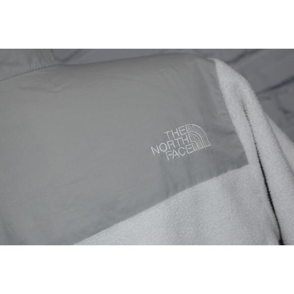 The North Face Fleece Jacket Womens Size Small Full Zip Gray White - Picture 5 of 9